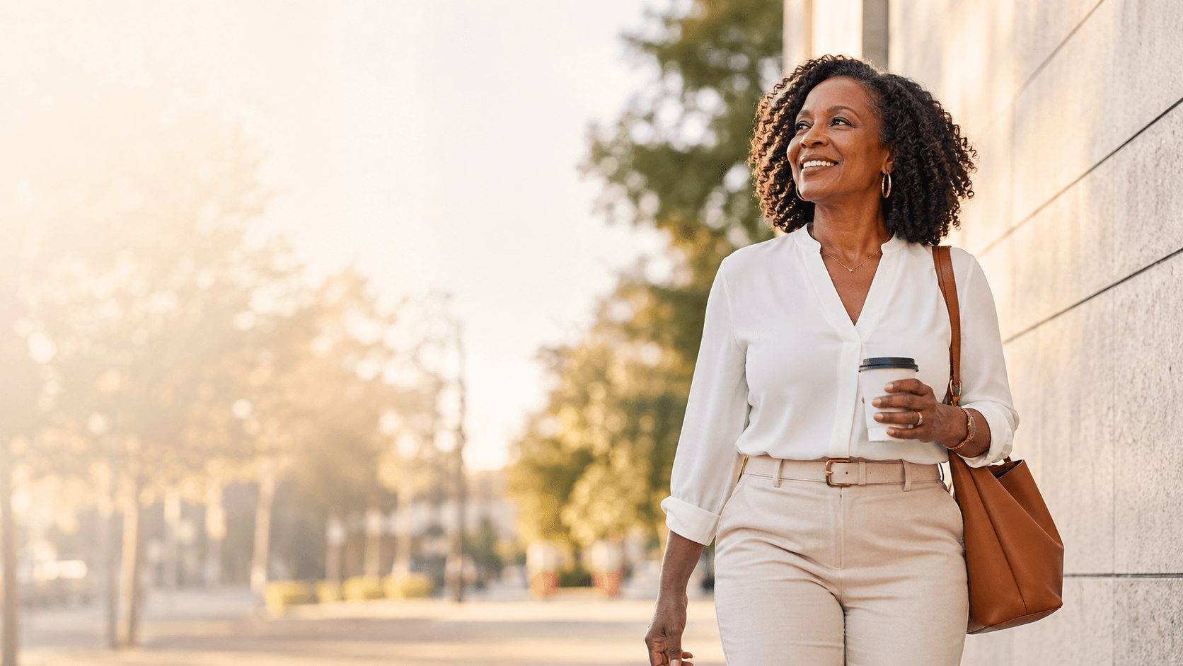 A woman working steadily through the middle of her afternoon