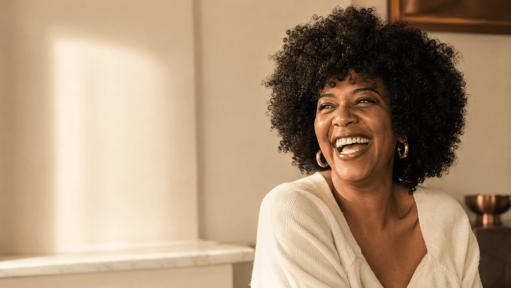 A woman reading her own thyroid lab results
